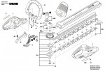 Bosch 3 600 H49 G00 AHS-55--20 LI Hedge-Trimmer Spare Parts